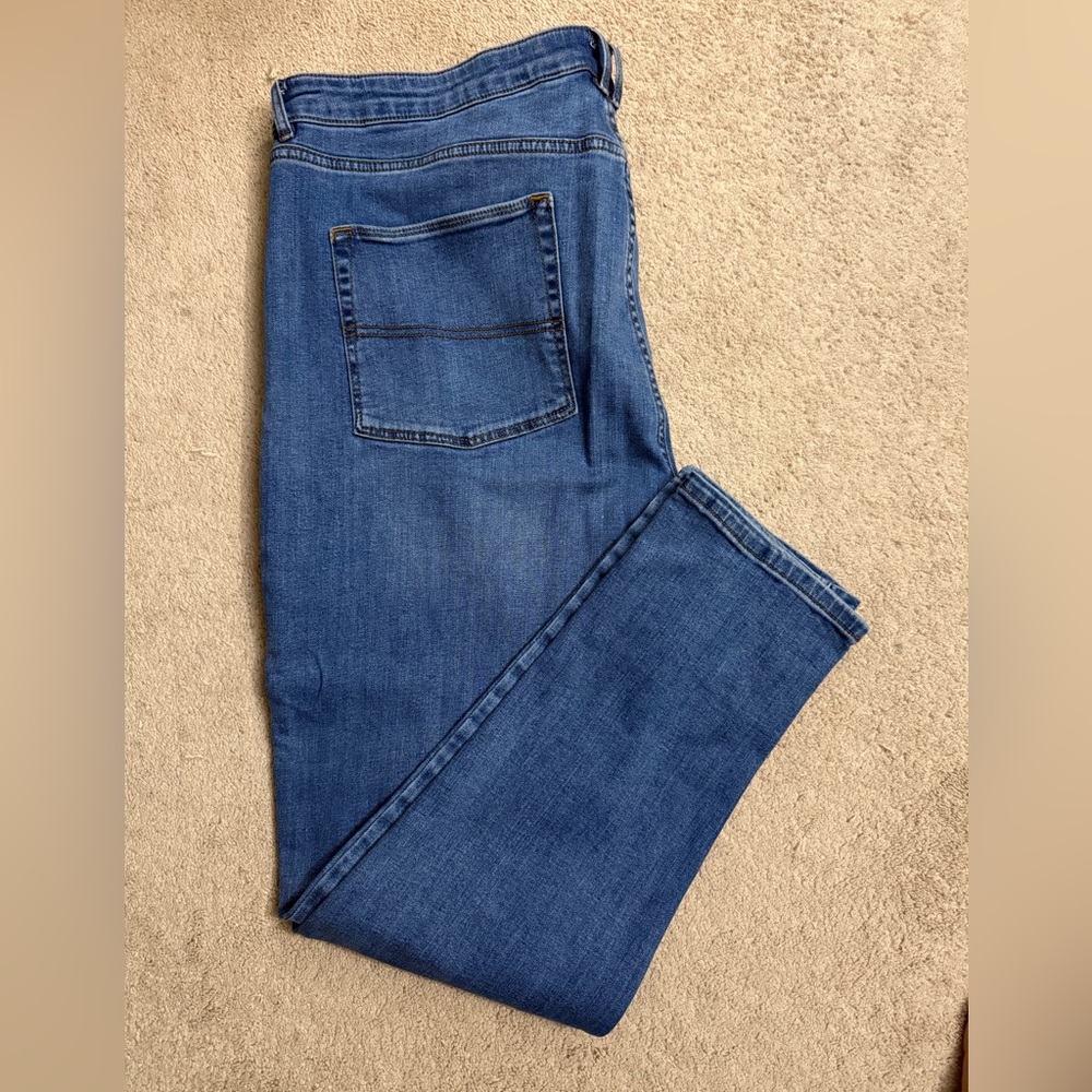 Men's Slim Fit Blue Denim Jeans - Picture 3 of 3